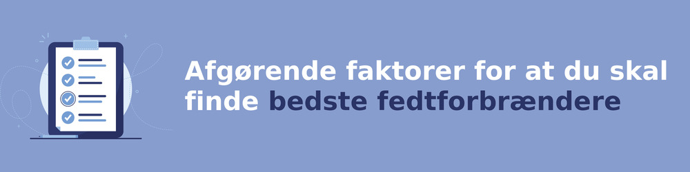 Afgørende faktorer for at du skal finde bedste fedtforbrændere