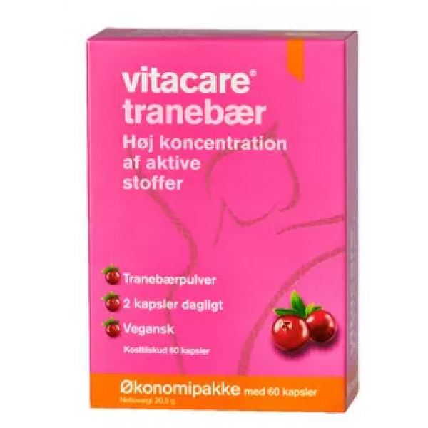 Vitacare Tranebær, økonomipakke - 60 Kaps.