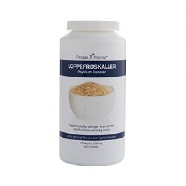 Fitness Pharma Psyllium Loppefrøskaller - 225 Kaps