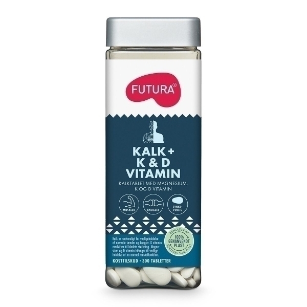 Futura Kalk + K & D Vitamin - 300 Tabl.