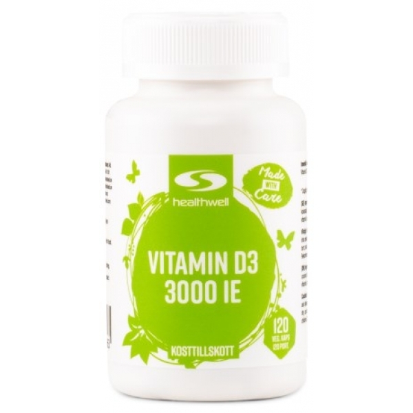 Healthwell D3-vitamin 3000 Iu