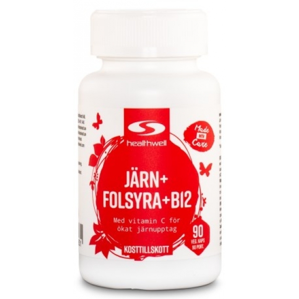 Healthwell Jern Folsyre B12