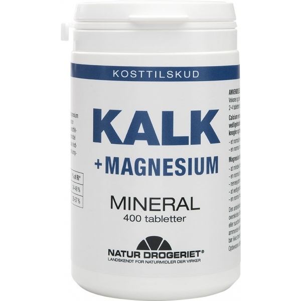 Natur-drogeriet Kalk + Magnesium - 400 Tabl.