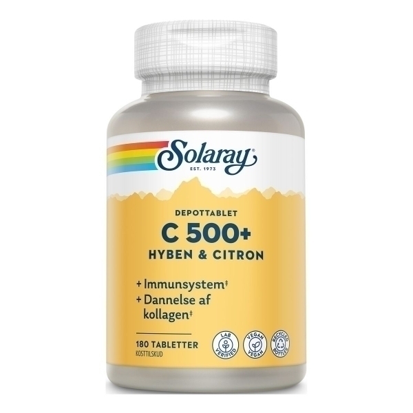 Solaray C500+ Hyben & Citron - 180 Tabl.