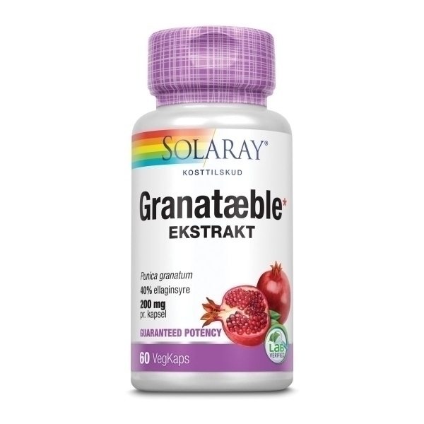 Solaray Granatæble - 60 Kaps.