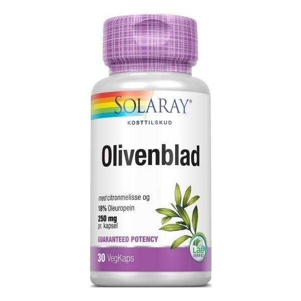 Solaray Olivenblad - 30 Kaps.