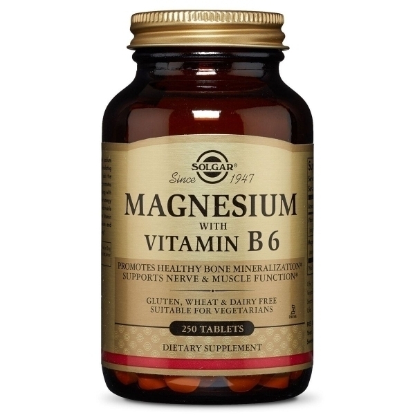 Solgar Magnesium Med Vitamin B6 - 250 Tabl.