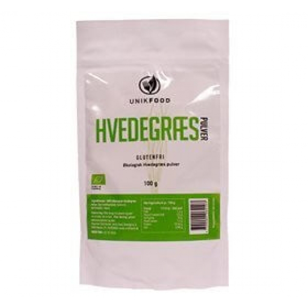 Unik Food Hvedegræs Pulver ø - 100 G