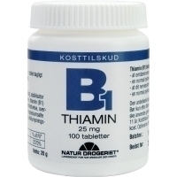 Natur-Drogeriet B1 vitamin 25 mg - 100 tab