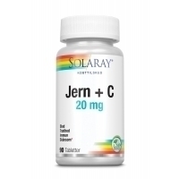 Solaray Jern+C 20 mg - 90 tabl.
